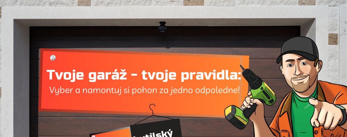 Pánem své garáže za jedno odpoledne: Garážové pohony, které hravě namontujete sami